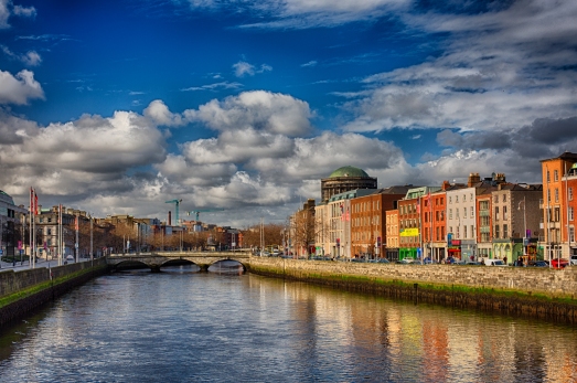 Blue skies in Dublin